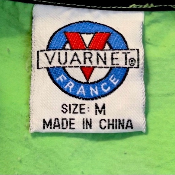 1980s Vintage VUARNET Snowboard Jacket Shelll Mens M Runs Big   dAYgLoW! - Picture 2 of 4